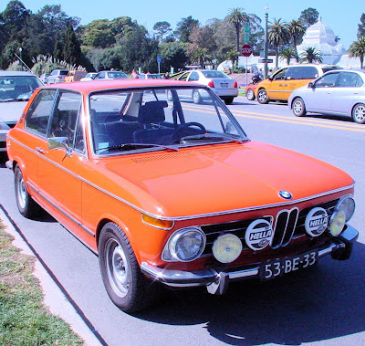 The BMW 2002 two door model is a common sight in California