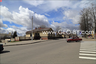 Zaslaw. Former buildings of the barracks of the Soviet border guards