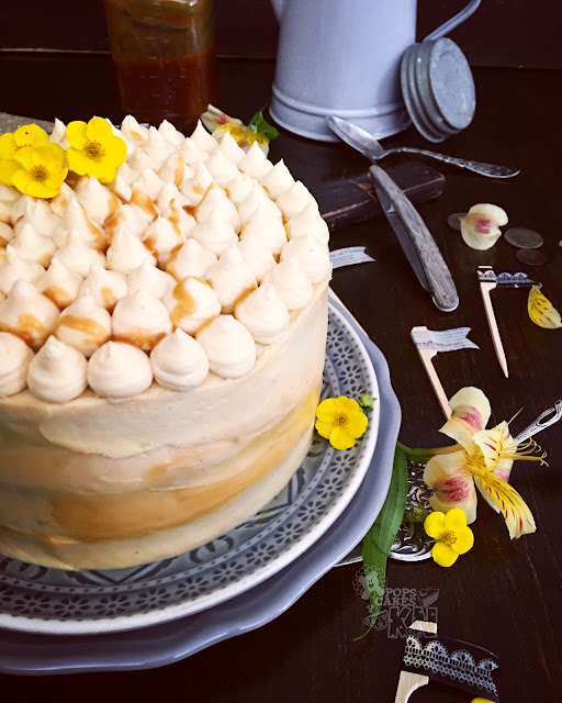 tarta de chocolate y caramelo