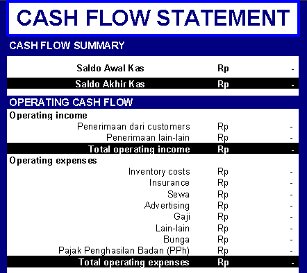 ACCOUNTING, FINANCE & TAXATION: CASH FLOW SPREADSHEET - FREE