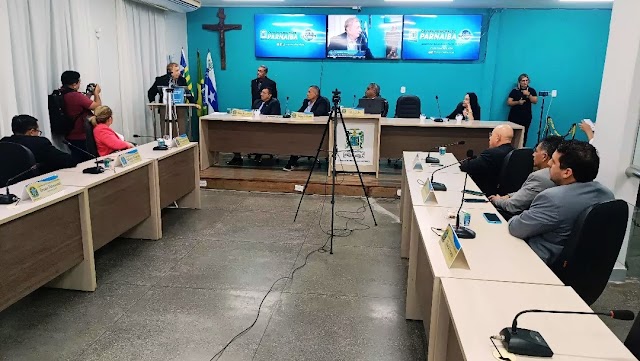 Câmara Municipal de Parnaíba inicia ano legislativo com mensagem do prefeito Mão Santa