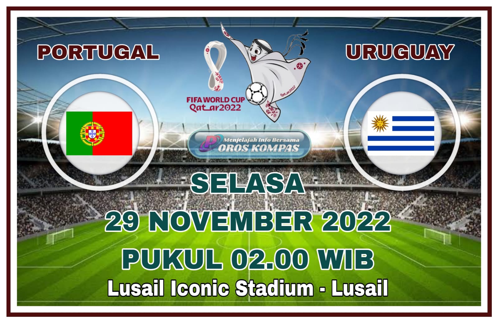 Prediksi Portugal vs Uruguay Pada Jadwal Piala Dunia 2022
