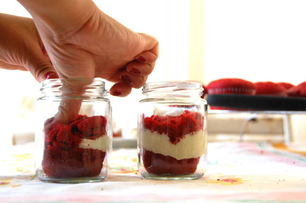 rainbow cupcakes in a jar. Cupcake In A Jar