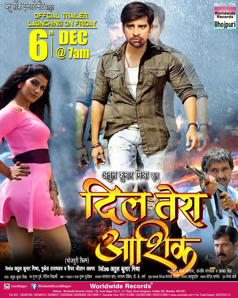 Dil Tera Aashiq Poster wikipedia, HD Photos wiki, Dil Tera Aashiq Bhojpuri Movie Star casts, News, Wallpapers, Full HD Video Songs, Trailer Videos, Promos