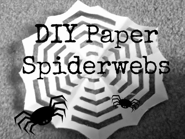 Easy DIY Paper Spiderwebs