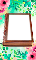 Beautiful book photo frame | Book photo frame png