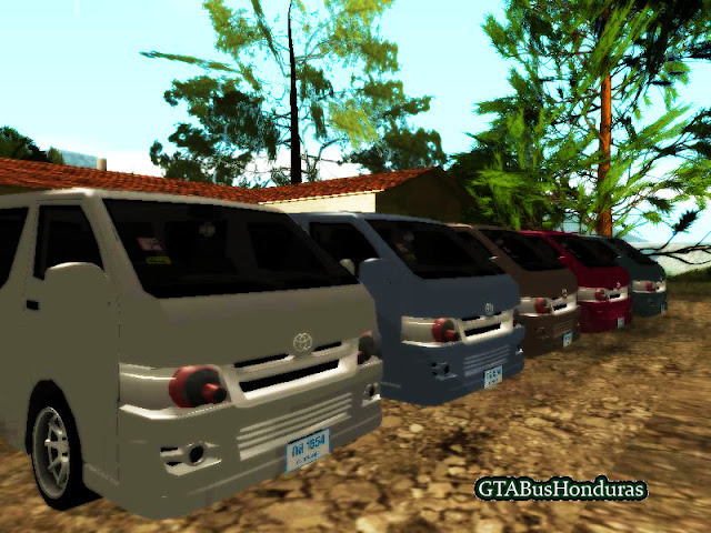 Ahora ya pueden tener su propia flota de Toyota Hiace 2012 y usarlos en Gta San Andreas