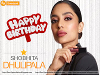 sexy sobhita dhulipala, b-day photo, shobhita as model, lipstick