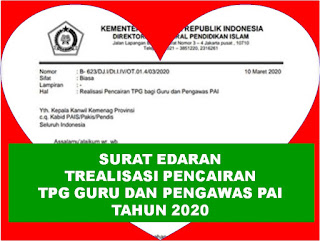 Surat edaran pencairan TPG GPAI