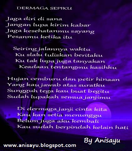 PUISI CINTA BY ANISAYU Kumpulan Puisi Cinta Sedih  Dan 