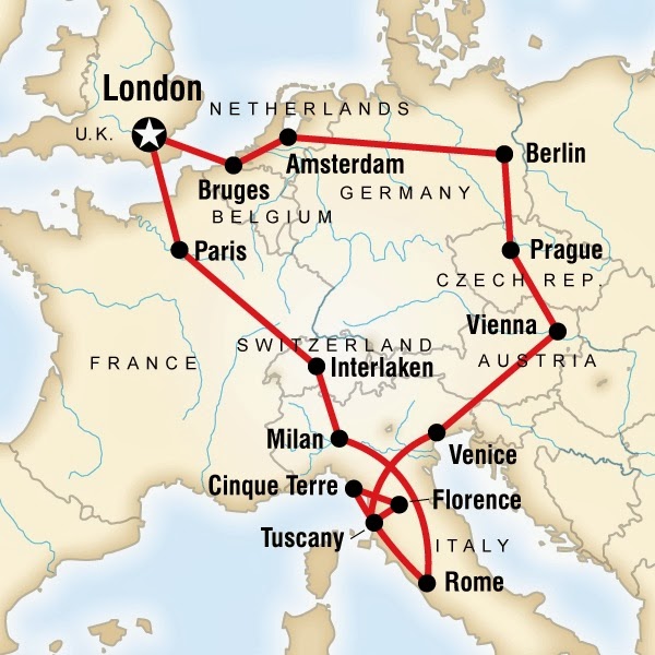 Europe Backpacking Routes - E+EU