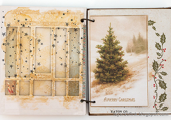 Layers of ink - December Daily Journal Tutorial by Anna-Karin Evaldsson.