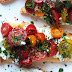 Whipped Feta Naan Bread Crostini