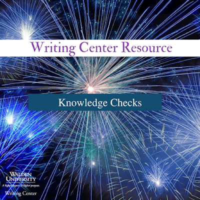 Writing Center Resource: Knowledge Checks image
