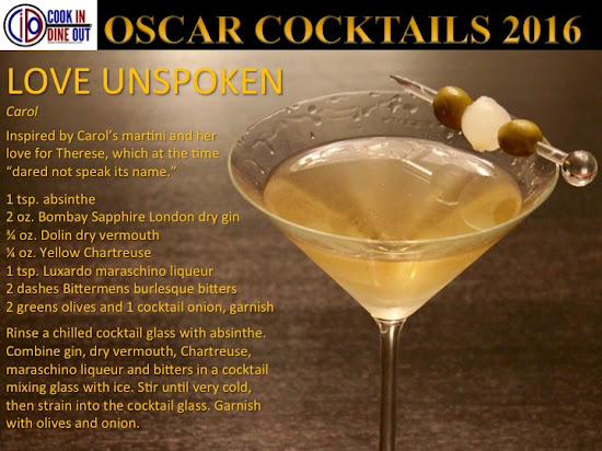 Oscar Cocktails 2016 Bonus Carol Love Unspoken