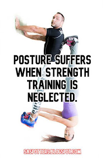 Posture suffers when strength training is neglected.