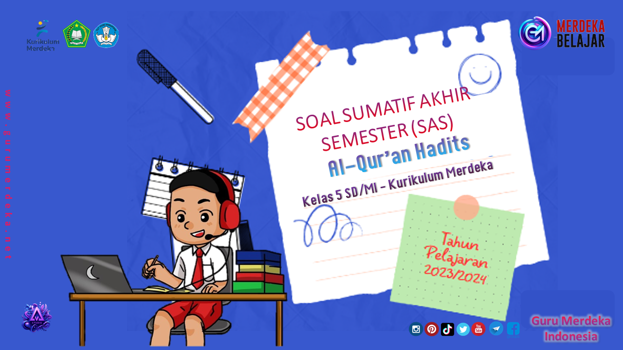 Soal SAS Al-Qur'an Hadits Kelas 5 SD/MI || Kurikulum Merdeka