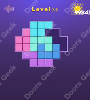 Cheats, Solutions, Walkthrough for Move Blocks Easy Level 35