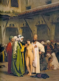 The slave market, circa 1866, Jean-Léon Gérôme (11 May 1824 – 10 January 1904)