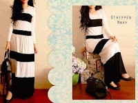 Baju Gamis SP-1052500 Spandek Hitam-Putih