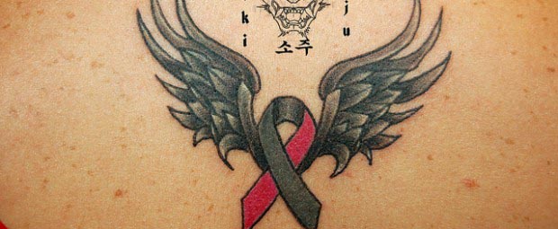 Cancer Ribbon Tattoos