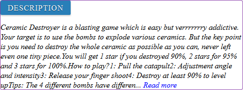 Ceramic Destroyer game review