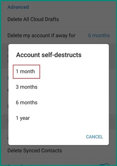 حذف حساب Telegram نهائيا 3