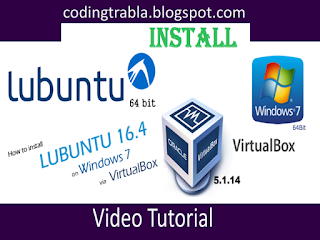 How to install Lubuntu 16.4 x64 on Windows 7 via VirtualBox