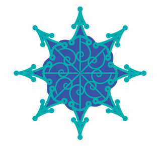 Mandala Snowflakes. 