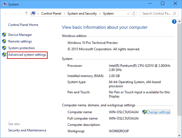 Step 2b-Change Your Computer's Name In Windows 10