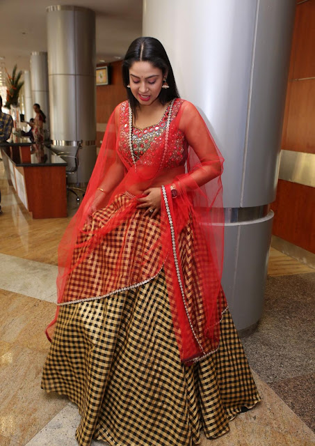 Angana Roy Stills in Lehenga Choli at Hi Life Exhibition Launch