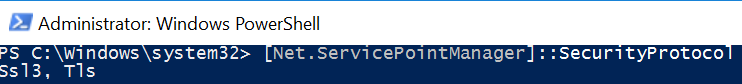 [Net.ServicePointManager]::SecurityProtocol
