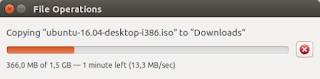 Read speed of 13.3 MB/s