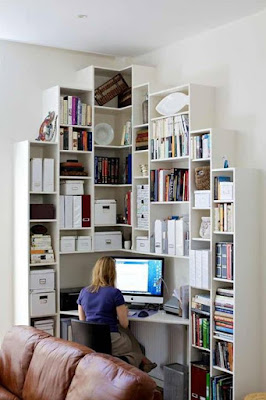 Minimalist Book Storage Area