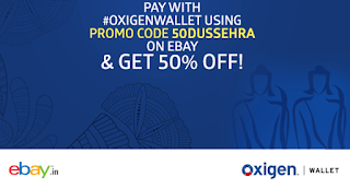50% off coupon at eBay payment using Oxigen Wallet