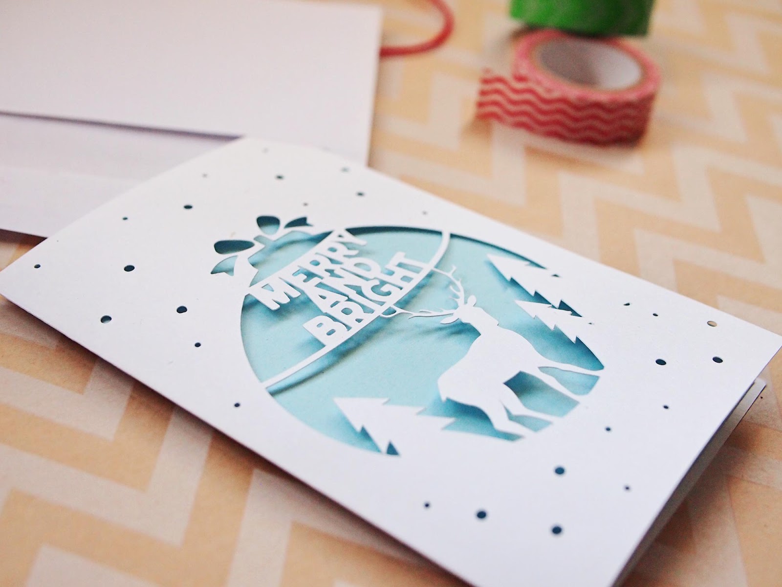 Make Your Own Christmas Cutout Cards! (Free Download)