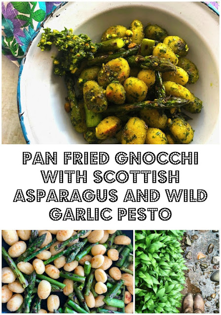 Capture the seasonal flavours of Spring in a vegetarian supper dish which combines wild garlic and asparagus. Pan frying Gnocchi turns the Italian potato dumplings into oh so moreish and delicious crispy bites with fluffy centres.