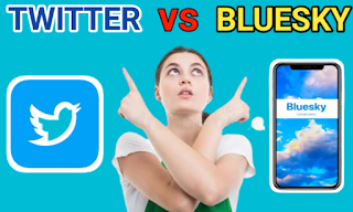Bluesky vs twitter - differences vs similarities