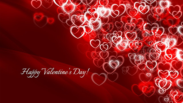 Light Hearts Happy Valentines HD Wallpaper