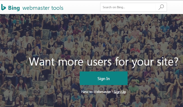 cara daftar dan submit bing webmaster tools