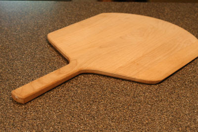 wooden pizza peel