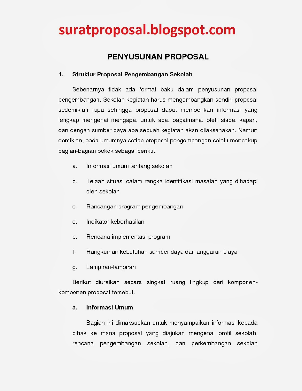 Contoh Proposal Kegiatan Sekolah - Contoh Surat Untuk Lamaran