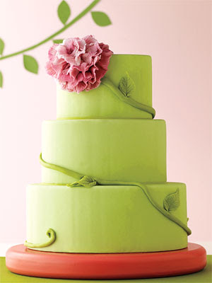 Spring green Wedding Cake