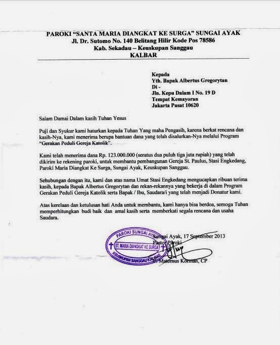 Contoh Surat Rasmi Terima Kasih {17} - Downlllll