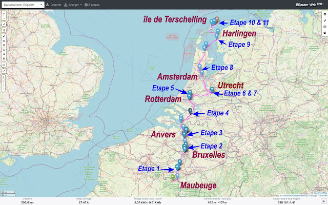 Voyage à vélo aux Pays-Bas