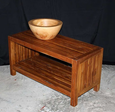 Furniture teak table with rack, Wood Furniture, Table, Natural Furniture, Small Furniture