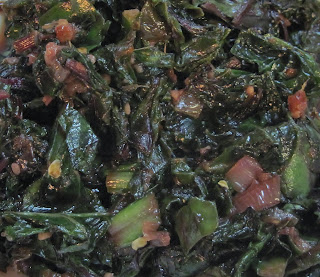 Sweet & Spicy Beet Greens with Soy-Ginger Sauce