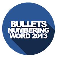 Bullets dan Numbering Pada MS.Office Word 2013