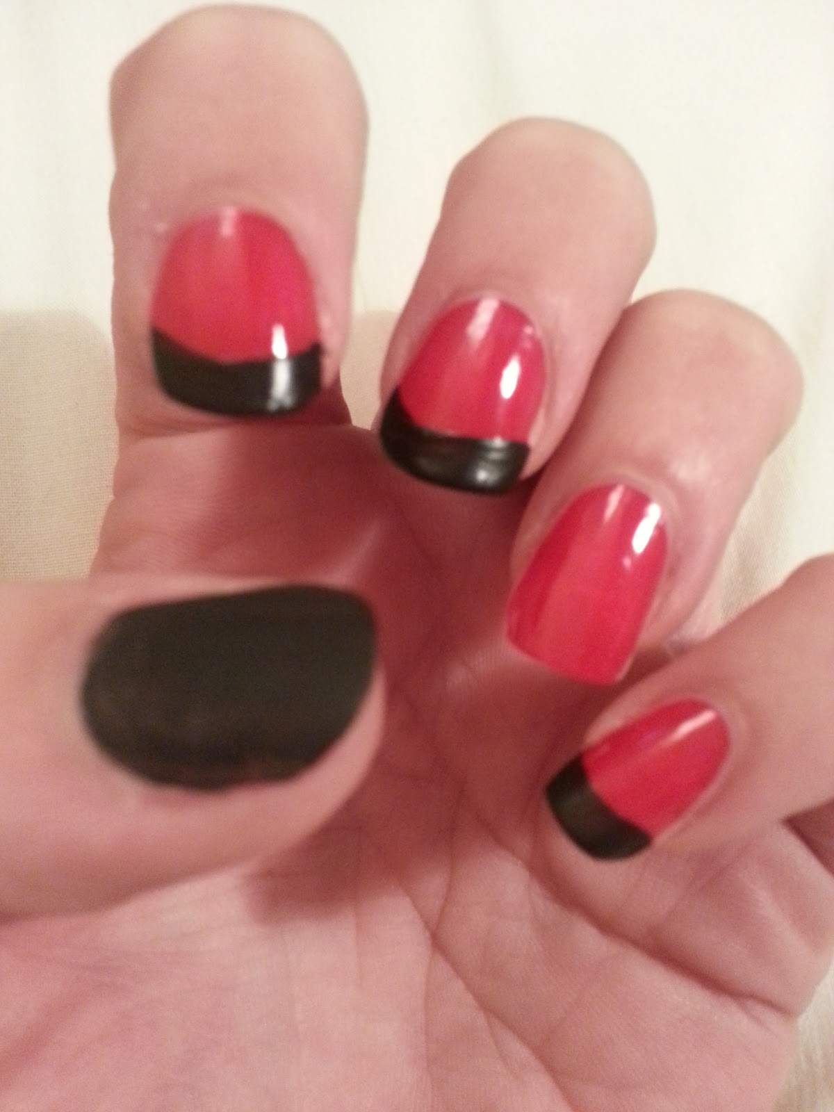 Source URL: http://kootation.com/red-nails-with-black-french-tips-and ...