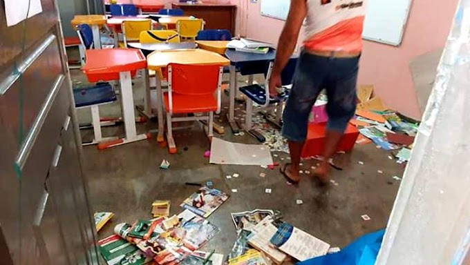 Escola pública é invadida e destruída por vândalos em Porto Velho